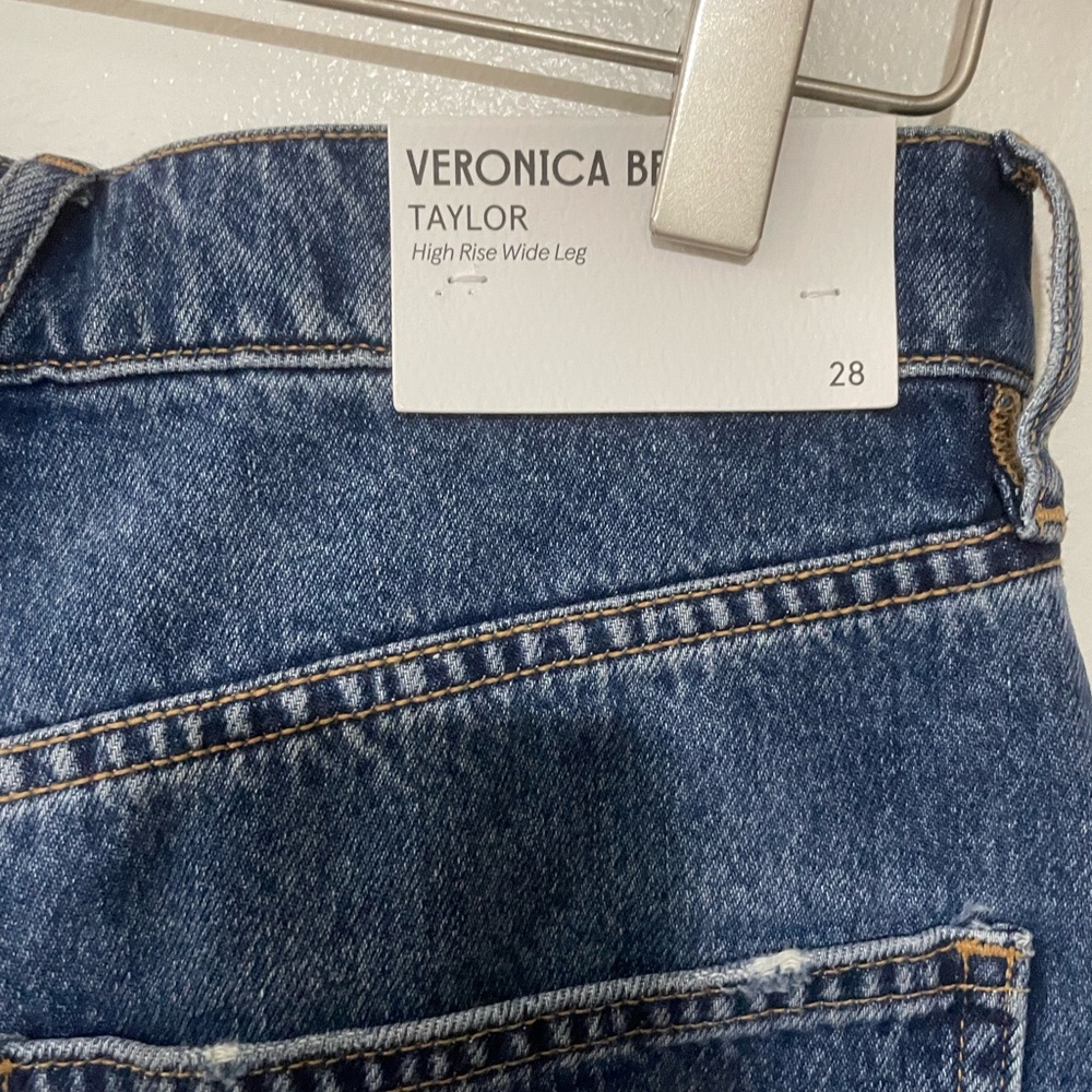 Veronica Beard Dark Blue Flare Jeans - Picture 6 of 9